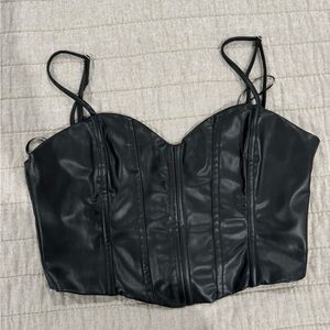 Zara corset faux leather size M